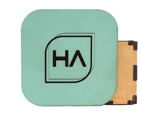 Teal/Black Leatherette