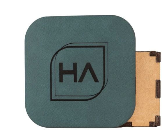 Turquoise/Black Leatherette