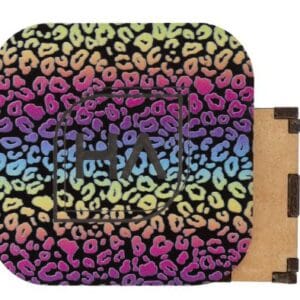 Black Matte Rainbow Leopard Cast Acrylic Sheet